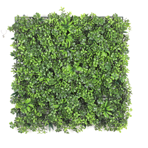 Haie en plastique PE haute simulation, gazon artificiel et barrière de feuillage vert, clôture de jardin 3D écologique - Product Image 6