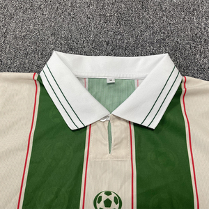Maglia da Calcio Personalizzata Classica a Righe Stile Street-Style Retrò, in Poliestere Traspirante, Oversize - Product Image 4
