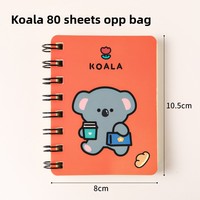 Cuaderno Personalizado con Logotipo Yilan, Diseño de Dibujos Animados, Encuadernación Espiral A7 A3, Impresión Digital, Portátil, 80 Hojas, para Estudiantes de Primaria, Uso Escolar y de Oficina