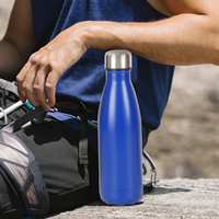 500ml bouteille d'eau personnalisée Klein bleu enduit de poudre mat Cola tasses impression 3D personnalité voyage tasse Laser logo café Thermos