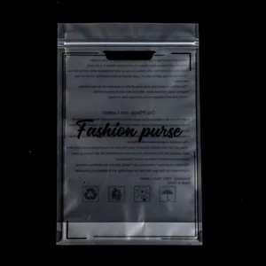 사용자 정의 패션 지갑 수분 장벽 가방 투명 식품 학년 방수 플라스틱 스탠드 업 파우치 지퍼 잠금 판매