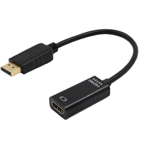 Câble adaptateur DP vers HDMI, convertisseur de port DP vers HDMI HDTV, mâle vers femelle, 1080P 4K pour projecteurs HDTV, écrans PC