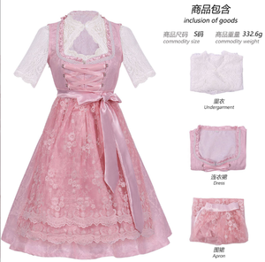 Ecoparty <span class=keywords><strong>Oktoberfest</strong></span> Costume pour femmes allemand bavarois traditionnel Dirndl Dress Beer Festival Costume Halloween Party Outfits - Product Image 3