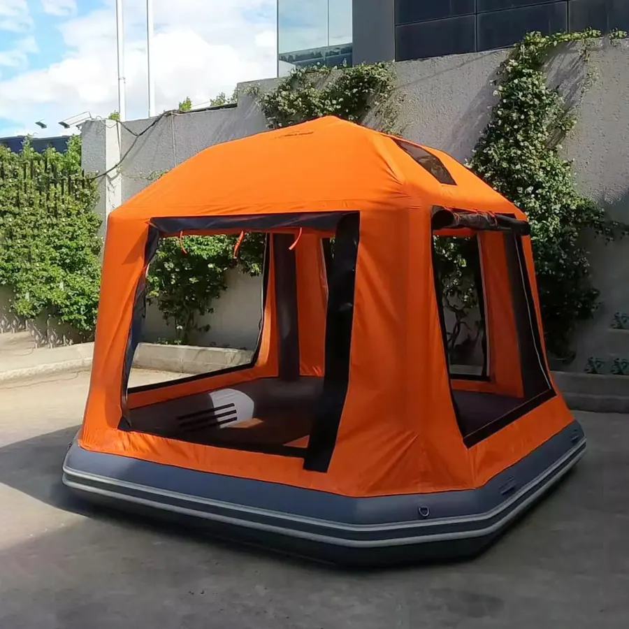 Eis-Angeln-Zelt großes Luxus-Outdoor-Camping-Zelt faltbares aufblasbares Fischer-Boots-Zelt