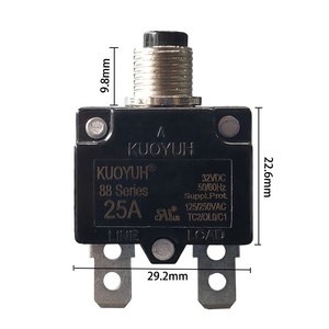 KUO <span class=keywords><strong>YUH</strong></span> 88 BMR 25A serie restorable interruptor de corriente protector de interruptor con restablecimiento Manual disyuntor - Product Image 3
