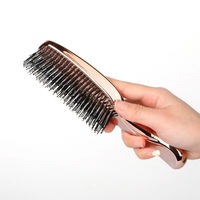 Gmagic Nouveau Peigne de Massage Ionique Nettoyant pour Cuir Chevelu en Plastique, Double Usage Sec et Humide, Brosse Coiffante Confortable