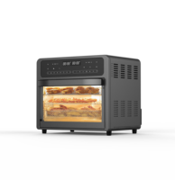 Friture à air numérique en acier inoxydable pour la cuisine 24l, four à double panier, 2 panier de friture indépendante