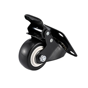 <span class=keywords><strong>Brouette</strong></span> robuste avec freins Roulettes universelles Roulettes <span class=keywords><strong>de</strong></span> <span class=keywords><strong>roue</strong></span> silencieuses industrielles fixes noires - Product Image 3