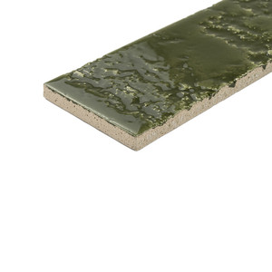 Piastrella Verde Bahia 26, 6 x 26 cm, Spessore 9 mm, Finitura Lucida, Bordi Irregolari - Product Image 3