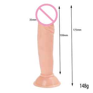 Gran oferta, consolador de pene masculino realista de 6,8 pulgadas para masturbación de mujeres, Material de PVC caliente, pene realista, pene Anal, Juguetes sexuales para mujeres - Product Image 2
