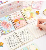 Cuaderno de Hojas Sueltas en Espiral A7 de Gran Valor, Bonito y Creativo, con Cubierta de PP, Papel con Rayas Horizontales para Estudiantes, Diario para Uso Escolar