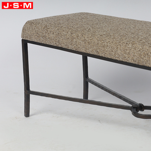 Bancs de salon en tissu personnalisés pour chambre à coucher, grand <span class=keywords><strong>banc</strong></span>, repose-pieds, ottoman, ensemble de poufs - Product Image 4