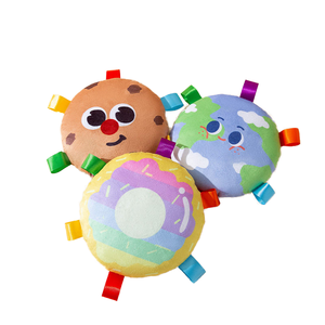 Jouet à mâcher interactif pour chien en peluche douce et écologique, avec sonnette et sangle, balle en peluche à thème Halloween pour animaux de compagnie, jouet frisbee d'intérieur - Product Image 1