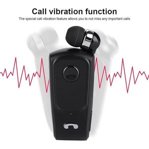 F920 <b>Wireless</b> Clip On Bluetooth Headset With <b>Microphone</b> And Vibration For Hands Free Calling - Product Image 4