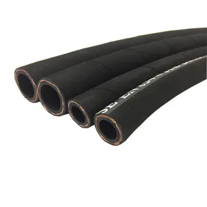 Fiber Braid High Pressure Rubber Hydraulic Hose SAE100 R6