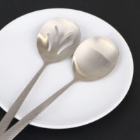 Cuillère de service en acier inoxydable 304 pour buffet, salle à manger, 28 cm et 33 cm, ustensiles de service