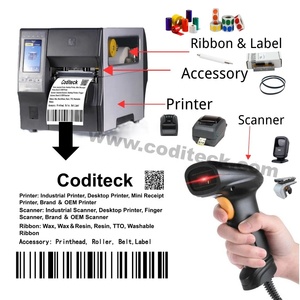 Zebra Desktop Industrial 110xi4 300 dpi impresora de cinta de etiquetas de inyección de tinta de código de barras para etiquetas de mascotas de nailon satinado - Product Image 5