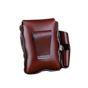 Pochette à cigarettes et tabac en cuir pleine fleur tanné végétal, format compact, en promotion - Product Image 3