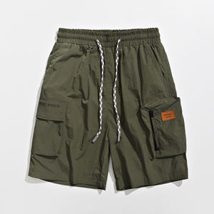 Pantalones cortos de trabajo de color liso con logo personalizado para hombre, tallas grandes, estilo holgado, tendencia INS Joker 2025, ¡superventas! - Product Image 5