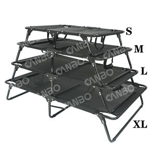 अनुकूलित ग्रीष्मकालीन आउटडोर वाटरप्रूफ स्टील ट्यूब + टेस्लिन मेष कला उन्नत फोल्डेबल नो-स्थापना बड़े कुत्ते पालतू बिस्तर - Product Image 6