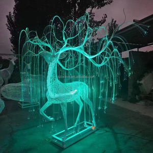 2025 Pantalla <span class=keywords><strong>de</strong></span> Navidad impermeable al aire libre comercial 3D MOTIVO <span class=keywords><strong>DE</strong></span> Reno gigante luz <span class=keywords><strong>calle</strong></span> escultura Decoración Luz LED - Product Image 1
