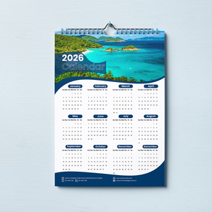Hot Sale OEM Design A3/A4 Printing Calendar Cheap Price Wholesale Wall Logo Display Promotion Paper Material Calendar