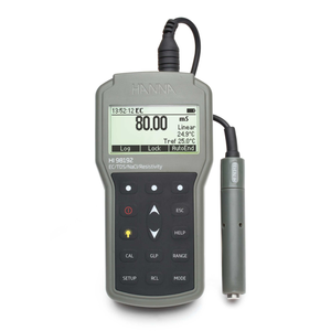 Thermomètre à résistivité HANNA Ecker-Ts-Resistivity-Nacker-Thermometer HI98192 avec identification automatique des calibrations et calibrations définies par l'utilisateur - Product Image 1