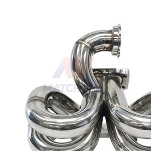 Matchway ท่อร่วมไอเสีย304 100% เชื่อมด้วยสแตนเลสสำหรับ A4 1.8T <span class=keywords><strong>Jetta</strong></span> Golf <span class=keywords><strong>GTI</strong></span> FWD 00-06ขอบแปลนหาง - Product Image 6