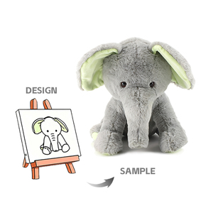 OEM tùy chỉnh dễ thương Đồ chơi sang trọng voi sang trọng Thú nhồi bông Đồ chơi thỏ tùy chỉnh mềm đồ chơi sang trọng cho trẻ em - Product Image 1