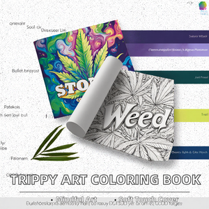 <span class=keywords><strong>Libro</strong></span> da Colorare Creativo con Design Psichedelico per Appassionati di Trippy Stoner Art, con Carta Stampata in Offset - Product Image 2