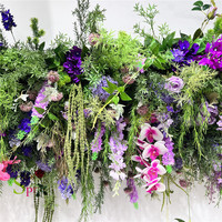 SPR OEM décoration de scène de mariage arc en corne arrangement floral décoration de mariage coureur support de fleurs arc de fleurs de mariage