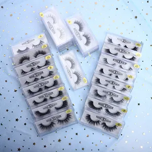 Wholesale Vendor Real 15ミリメートル3d Mink Long Lashes Eyelashes、100% Siberian Eyelash And Customized Boxes