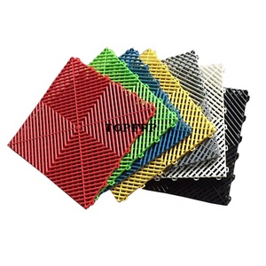กระเบื้องปูพื้นโรงรถพลาสติกคุณภาพสูงแบบประกบกัน ขนาด 40x40 ซม. - Product Image 1