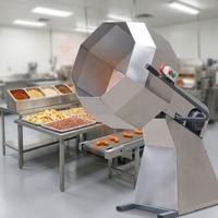 Nouvelle machine industrielle de revêtement automatique de sucre à tambour octogonal, mélangeur électrique en acier inoxydable pour aliments