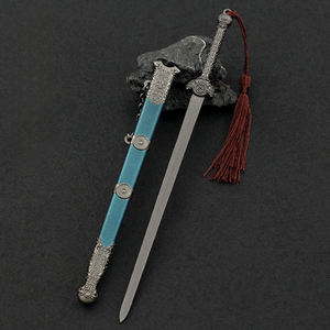 Marchandises visuelles édition film <span class=keywords><strong>d</strong></span>'opéra Youth Song : Épée Qingxiao de Zhao Yuzhen 22CM, Porte-clés épée, Cadeau pour garçon, Objet de <span class=keywords><strong>d</strong></span>écoration, Accessoire de cosplay - Product Image 1
