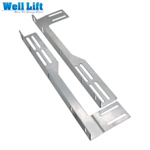 Alta Qualidade Galvanizado Aço Garagem Porta Slotted Flag Angle Brackets para faixas horizontais