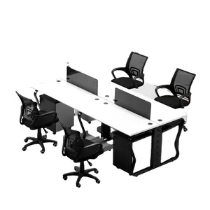 طاولة تقسيم المكاتب طاولة مكتب للاستخدام كشك مكتب مجموعة أثاث المكاتب Bureau de travail مجموعة طاولات الكراسي والمكاتب