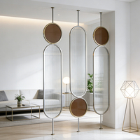 Cloison en acier inoxydable décorative sur mesure, écran en verre Changhong, séparateur de pièce pour hall d'hôtel