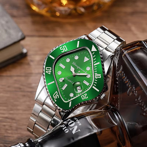 Reloj de Pulsera de Cuarzo para Hombre, Innovador, de Acero Inoxidable, con Correa de Estilo Submariner, Calendario Automático, para Negocios - Product Image 5
