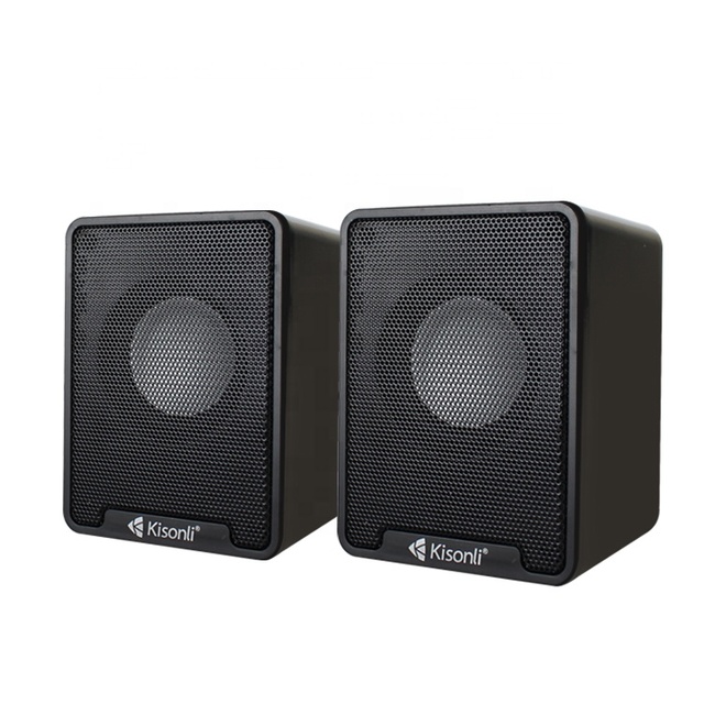 Studio Monitors 35 mm Wired Speaker with Volume Control Sub 2 Powered Bass Module Kisonli K100