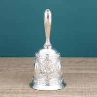 Cloche d'école antique, cloche sculptée à la main à vendre, bouilloire à eau personnalisée, cloche de salle à manger, accessoires d'éducation préscolaire