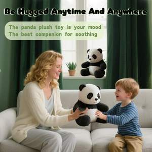 Oem odm התאמה אישית pp כותנה רכה פנדה ריאליסטית ממולא צעצוע צעצוע לחיפוי רגשי תמיכה בחיקוי טבעי - Product Image 6