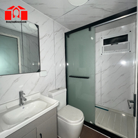 Großhandelspreis 20ft Erweiterbares Stahl-Sandwichpanel-Containerhaus 4 Schlafzimmer Modernes Vorgefertigtes Haus Modulare Kabine Hotel/Campingplatz