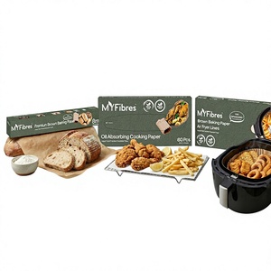 Non-Stick Disposable Baking Paper Air Fryer Liner 22 x 22 cm 80pcs Kitchen Air Fryer Baking Tools - Product Image 1