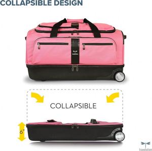 Échantillon gratuit : Sac de transport pour vêtements et costumes avec roulettes, bagage à roulettes et sac de voyage avec porte-vêtements intégré - Product Image 4