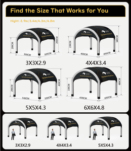 Tente <span class=keywords><strong>gonflable</strong></span> personnalisée CATC avec logo, toile Oxford 400D imperméable, <span class=keywords><strong>auvent</strong></span> publicitaire, promotion sportive, stand d'exposition - Product Image 4