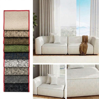 Tissu d'ameublement moderne en chenille tissée texturée, motif bouclé mélangé de luxe pour canapés et fauteuils d'appoint modernes