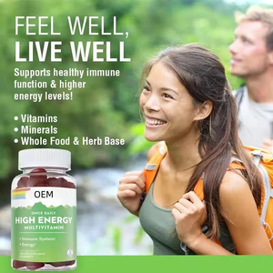 Gomitas Multivitamínicas de Alta Energía con Vitamina C, Vitamina D y Base de Alimentos Integrales y Hierbas, Apoyo para la Función Inmunológica - Product Image 5