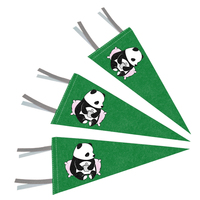 Fanions publicitaires triangulaires personnalisés en feutre, drapeaux à cordes, guirlandes, bannières promotionnelles, drapeaux en tissu imprimés personnalisés