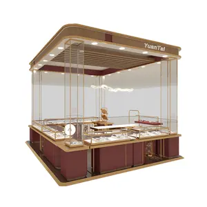 Modischer Schmuck im chinesischen Stil Kiosk Design Jewell ery Display Counter für Mall Jewelry Store